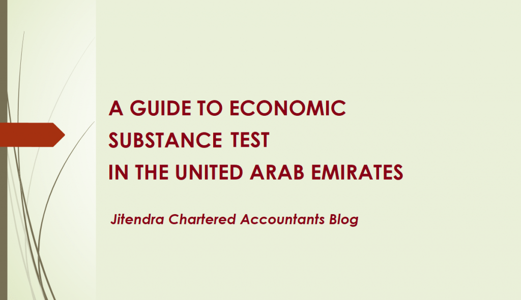 UAE Economic Substance Test | UAE Economic Substance Guidance