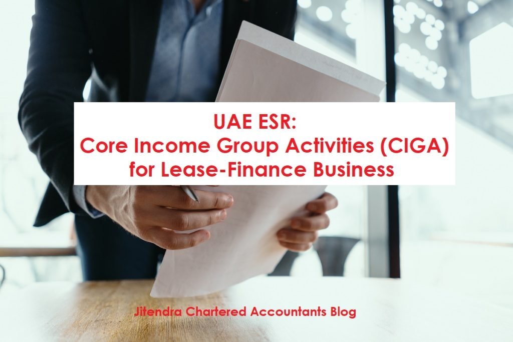 UAE ESR: Core Income Group Activities (CIGA) for Lease-Finance Business