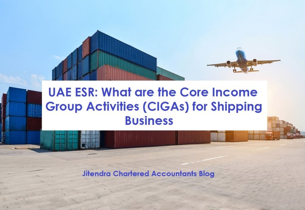 CIGAs performed in the UAE for Shipping Business