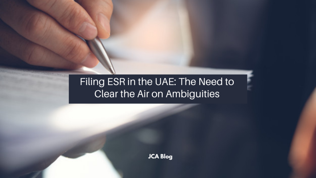 Filing ESR in the UAE_ The Need to Clear the Air on Ambiguities